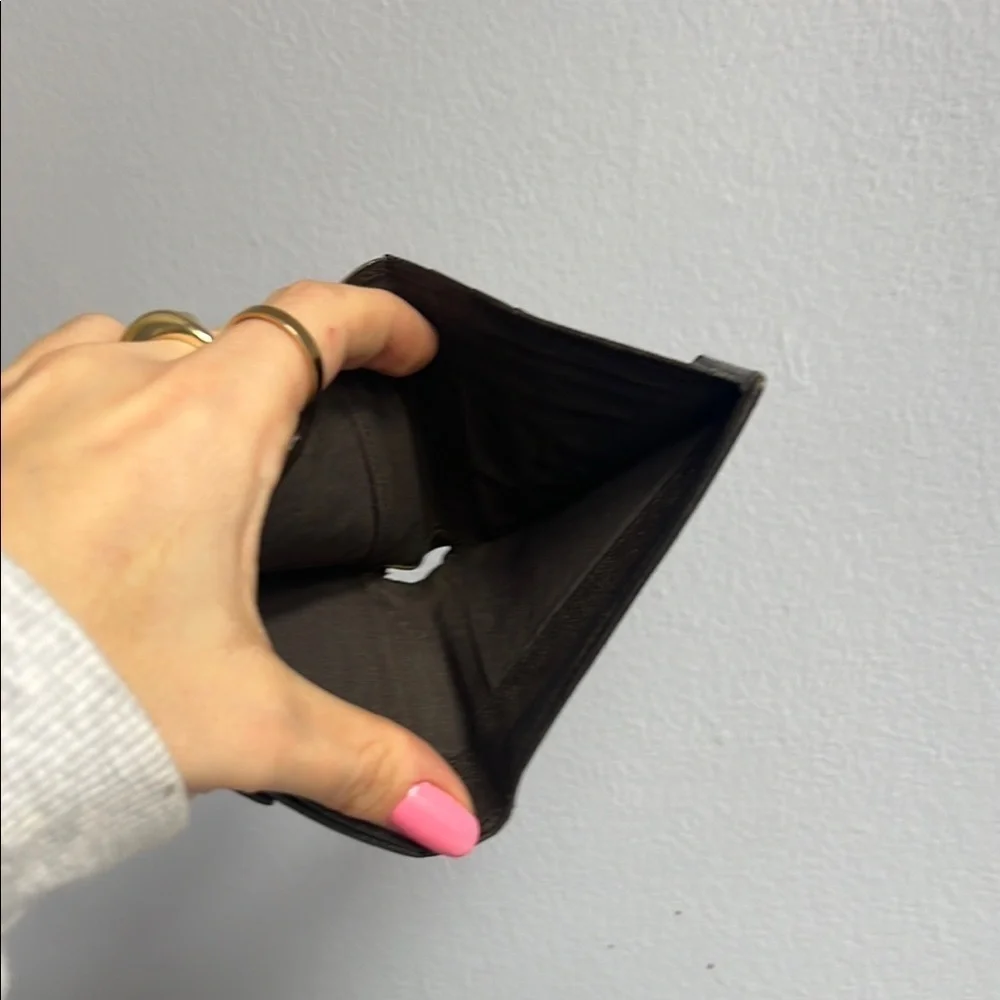 BVGARI Black Leather Bifold Wallet
